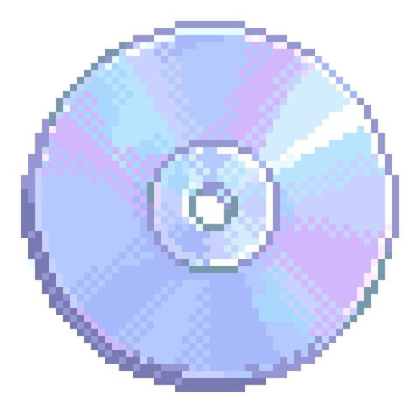 CD диск пиксельный