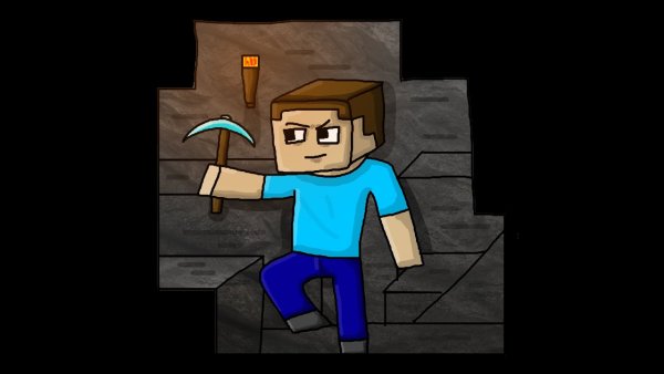 Minecraft Стив и ХЕРОБРИН