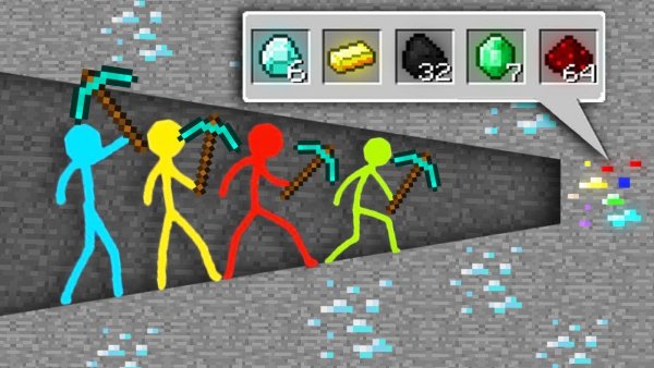Stickman в МАЙНКРАФТЕ