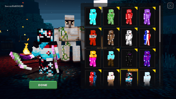 Майнкрафт Dungeons Skins