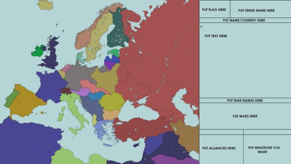 Карта Европы 1930 года