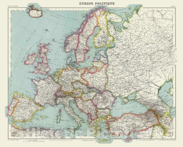 Карта Европы 1936