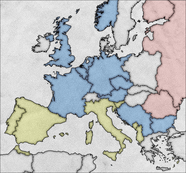 Map of Europe 1936