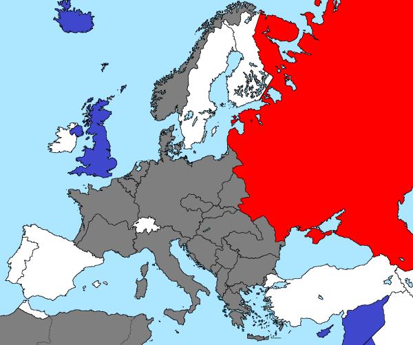 Карта Европы 1940