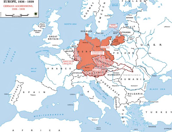 Европа в границах 1939 года