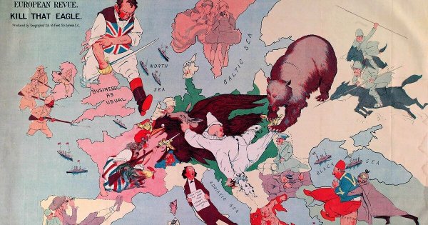 Карикатура на Европу 20 века