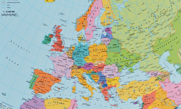 Рисунки карта европы со странами крупно (47 фото)