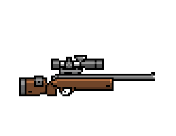 Снайперская винтовка Pixel Art