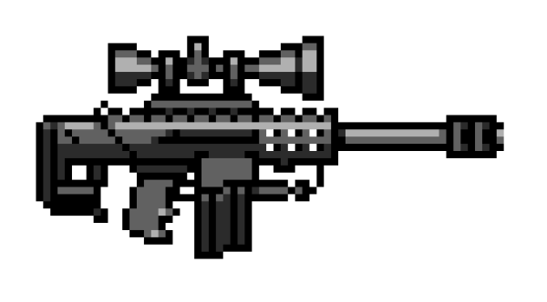 Снайперская винтовка Pixel Art