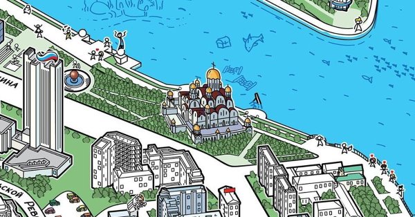 Екатеринбург на карте