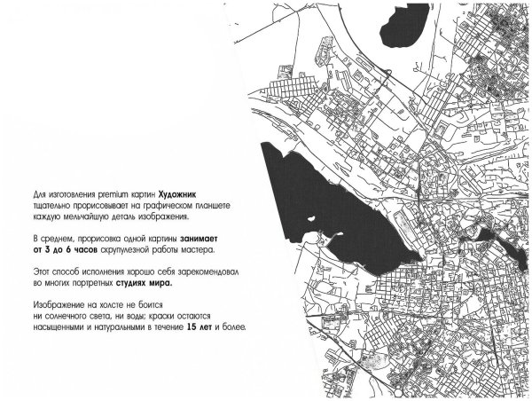 Карта Екатеринбурга черно белая