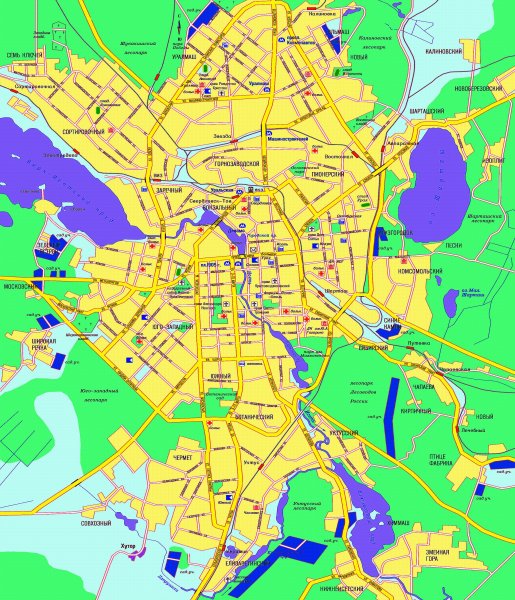 Г Екатеринбург на карте