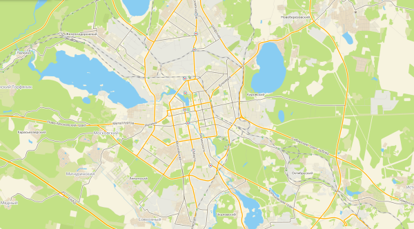 Екатеринбург на карте