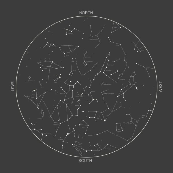 Рисунки карта звездного неба (43 фото)