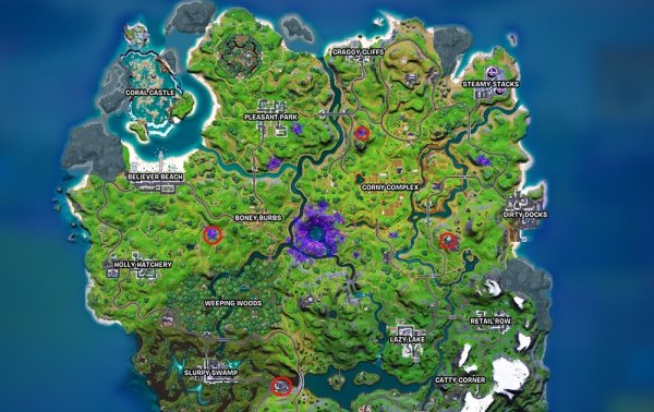 Карта Fortnite 18 сезона