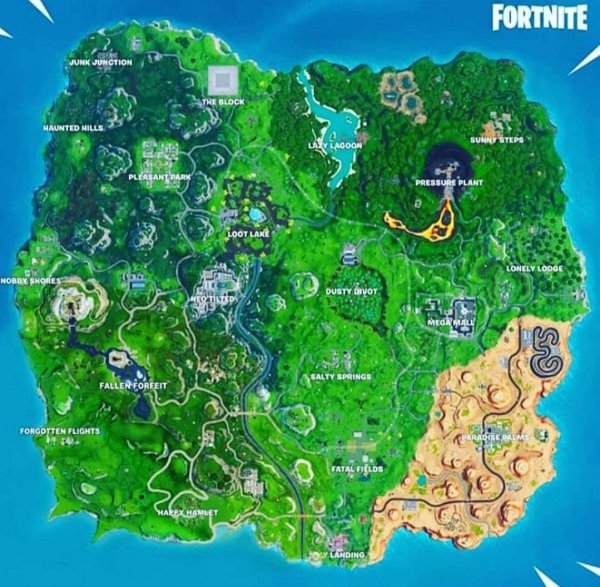 Fortnite карта 3 сезона