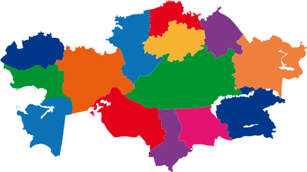 Карта Казахстана 2020