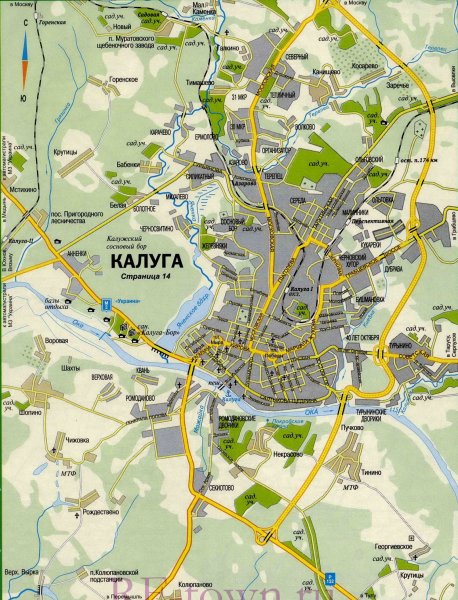 Город Калуга карта города