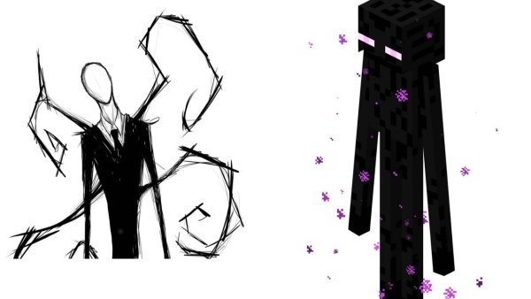 Slenderman and Enderman