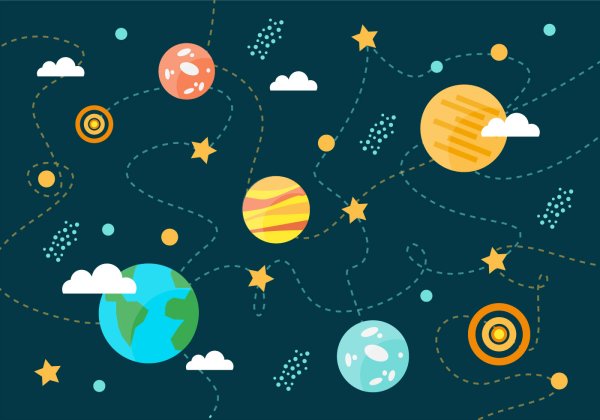 Космическая карта для детей