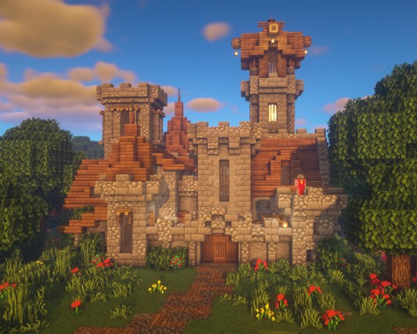 Medieval замок майнкрафт