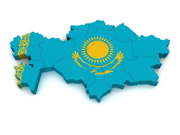 3д карта Казахстана