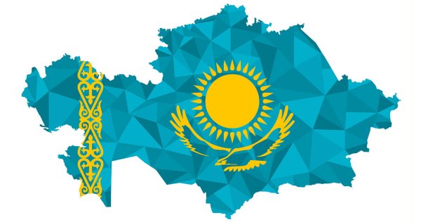 Карта Казахстана вектор