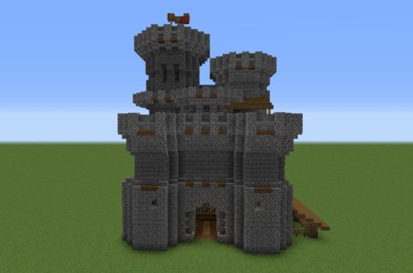 Minecraft каменный замок