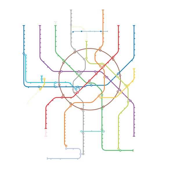 Схема метро Москвы