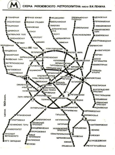 Схема метрополитена Москва 2022