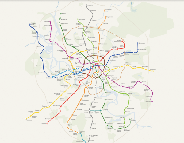 Станции метрополитена Москва схема