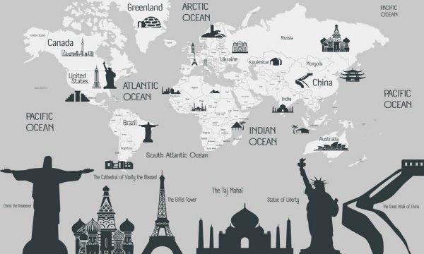 Карта Мировых достопримечательностей