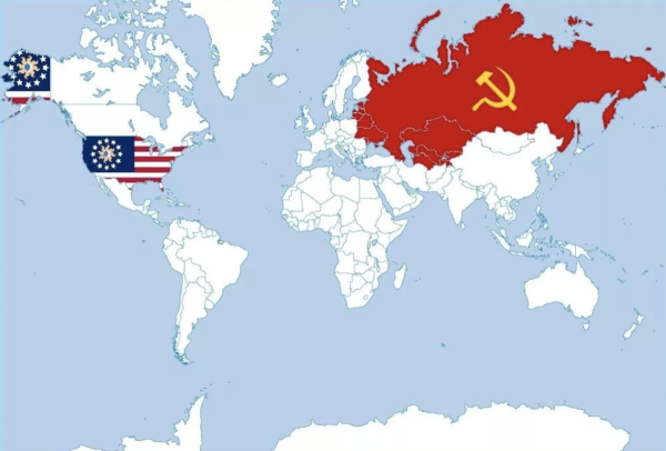 Карта СССР И США