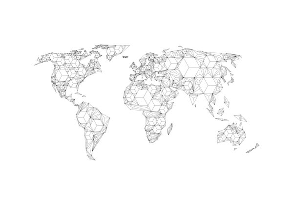Карта черно белая