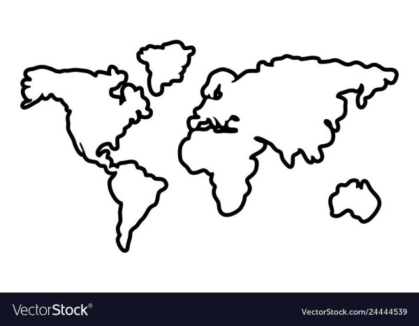 Материки черно белые