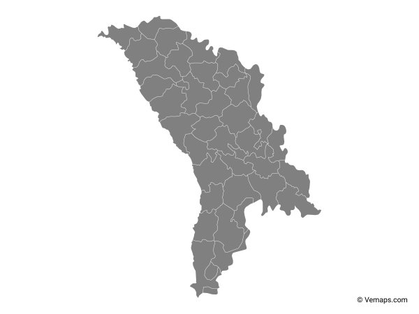 Молдавия на карте