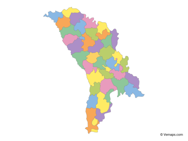 Молдавия на карте PNG