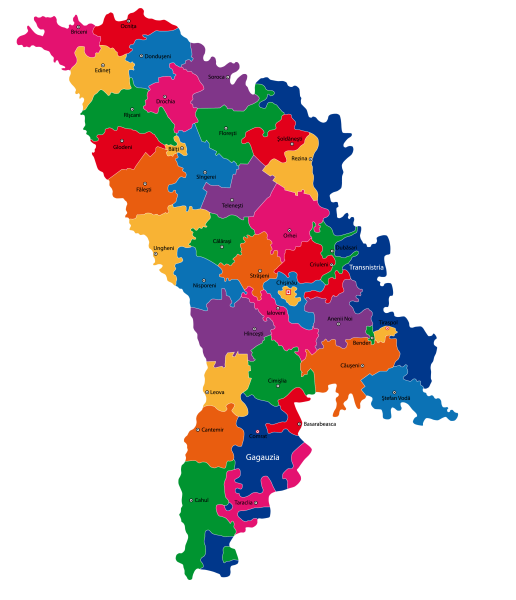 Молдова и Молдавия на карте