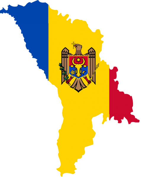 Молдавия карта флаг