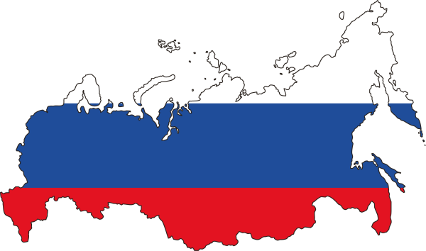 Карта России контур