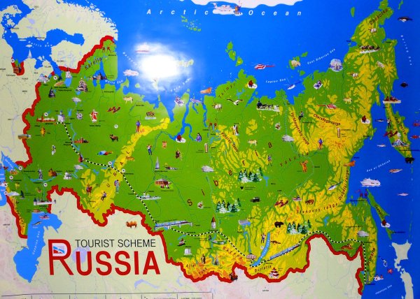 Карта России для детей дошкольного возраста