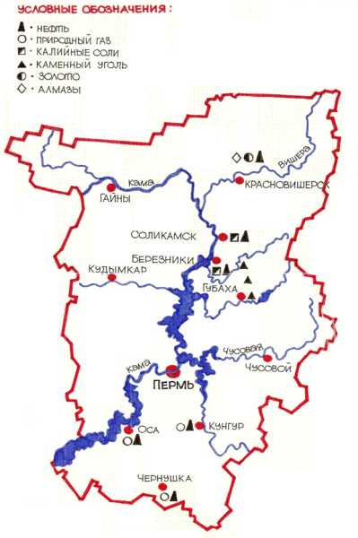 Карта Пермского края вектор