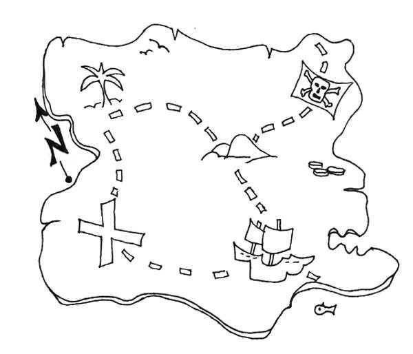 Рисунки карта пиратов (44 фото)