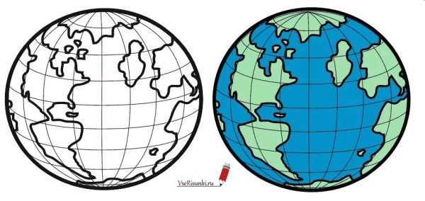 Рисунки карта планеты земля (45 фото)
