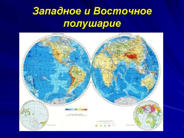 Атлас полушарий земли
