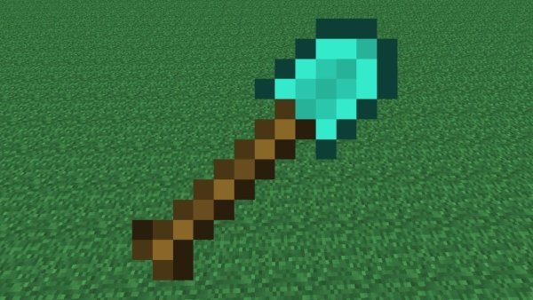 Minecraft алмазная лопата