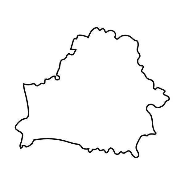 Контур границ Беларуси