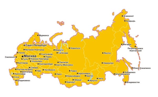 Ульяновск на карте России
