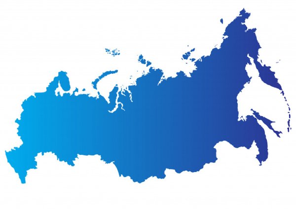 Карта России вектор