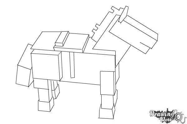Рисунки майнкрафт конь (45 фото)